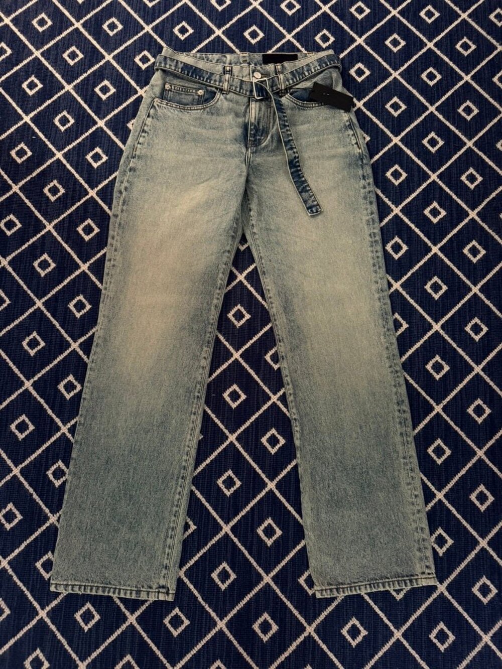 NWT Proenza Schouler Ellsworth Jean Sz 25 Classic Wash Belt